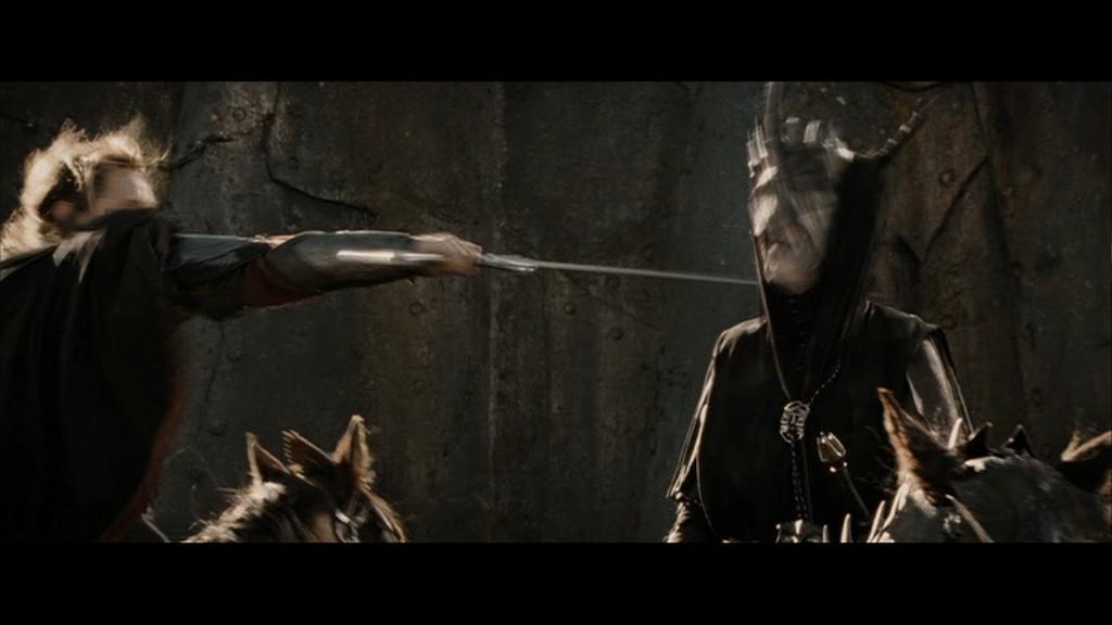 Aragorn dekapituje Ústa Sauronova