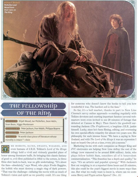 Scan z časopisu Entertainment Weekly