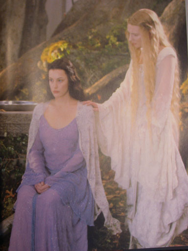 Galadriel a Arwen v Lórienu