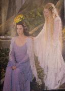 Galadriel a Arwen v Lórienu