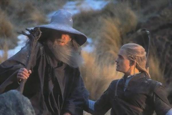Gandalf a Legolas