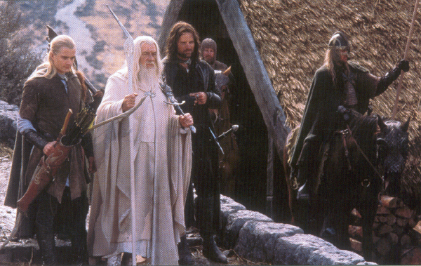 Gandalf,Aragorn a Legolas