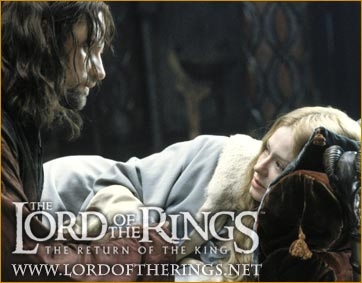 Aragorn a Éowyn - Návrat krále