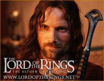 Aragorn s Andúrilem - Návrat krále