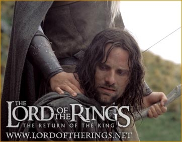 Legolas utěšuje Aragorna - Návrat krále