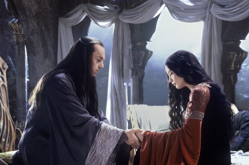 Elrond utěšuje Arwen