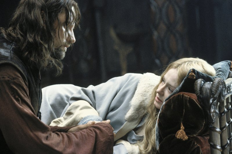 Aragorn a Éowyn - Návrat krále