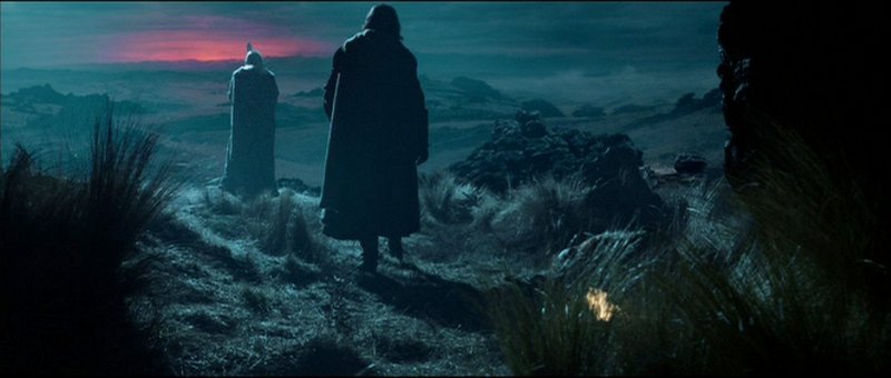 Rozmluva Gandalfa a Aragorna,hledíce na Mordor
