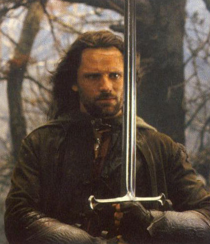 Aragorn před Stezkami mrtvých