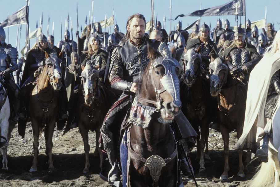 Aragorn v čele vojska