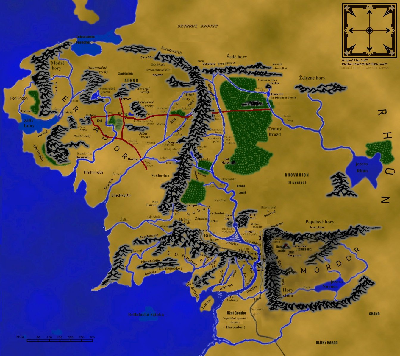 Mapa Středozemě