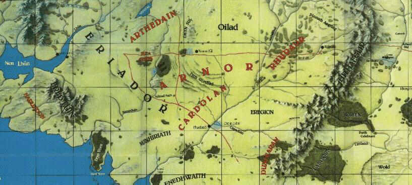 Mapa Středozemě