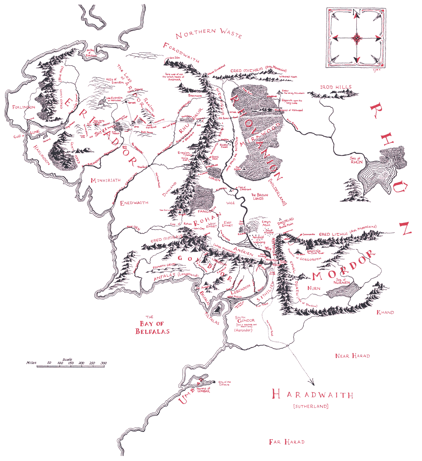 Mapa Středozemě